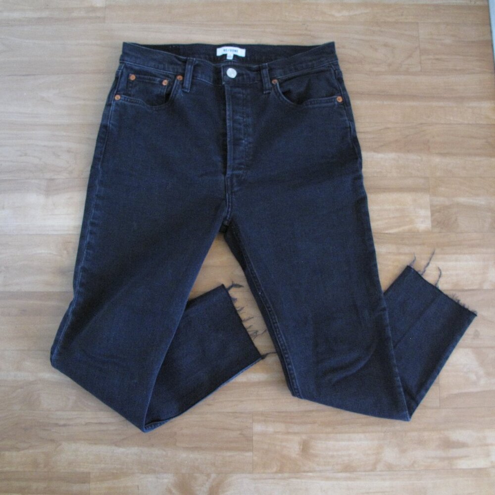 RE/DONE Faded Black Jeans